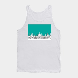 Brighton Royal Pavilion Facade ( teal version ) Tank Top